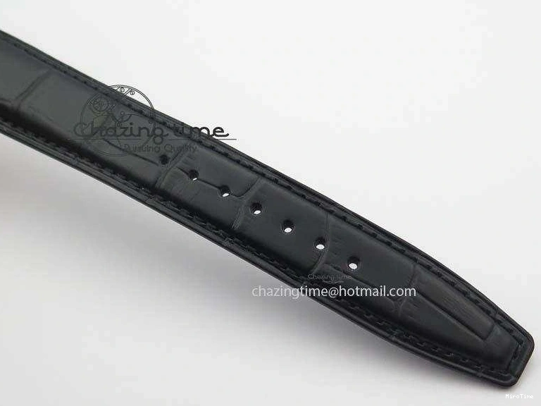 MIROTIME 0324 Portuguese Chrono RG IW371433 Jackie Chan ZF 1:1 Best Edition Gray Dial On Black Leather Strap A7750 V WrinkleFree 7273